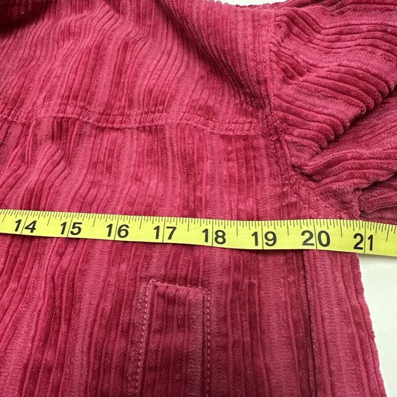 CAbi Raspberry Pink Corduroy Button-Front Jacket - Picture 11 of 11